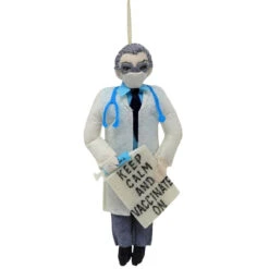 Masked Dr. Fauci Vaccinate Ornament