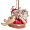 Kurt Adler Santa Sitting On A Reindeer Float Ornament -Ornaments Shop 010535B Santa Sitting On A Reindeer Float Ornament 72074.1654870459