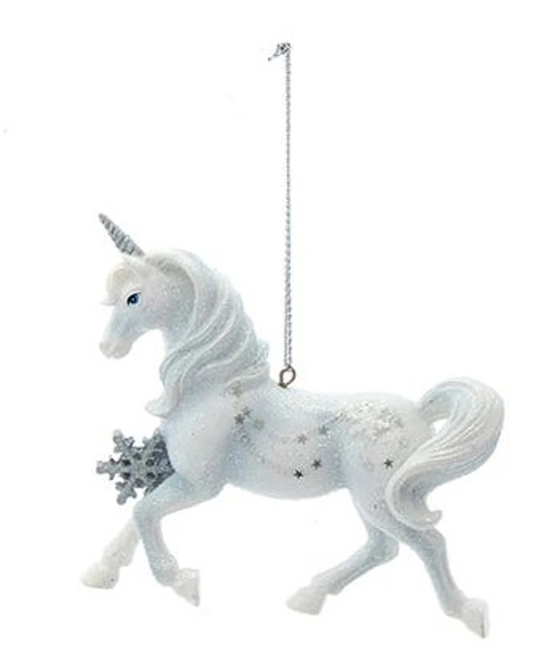 Kurt Adler Silver And White Unicorn Ornament 3 Kurt Adler Silver And White Unicorn Ornament