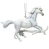 Kurt Adler Silver And White Horse Ornament -Ornaments Shop 010542C Silver And White Horse Ornament 82036.1654268209