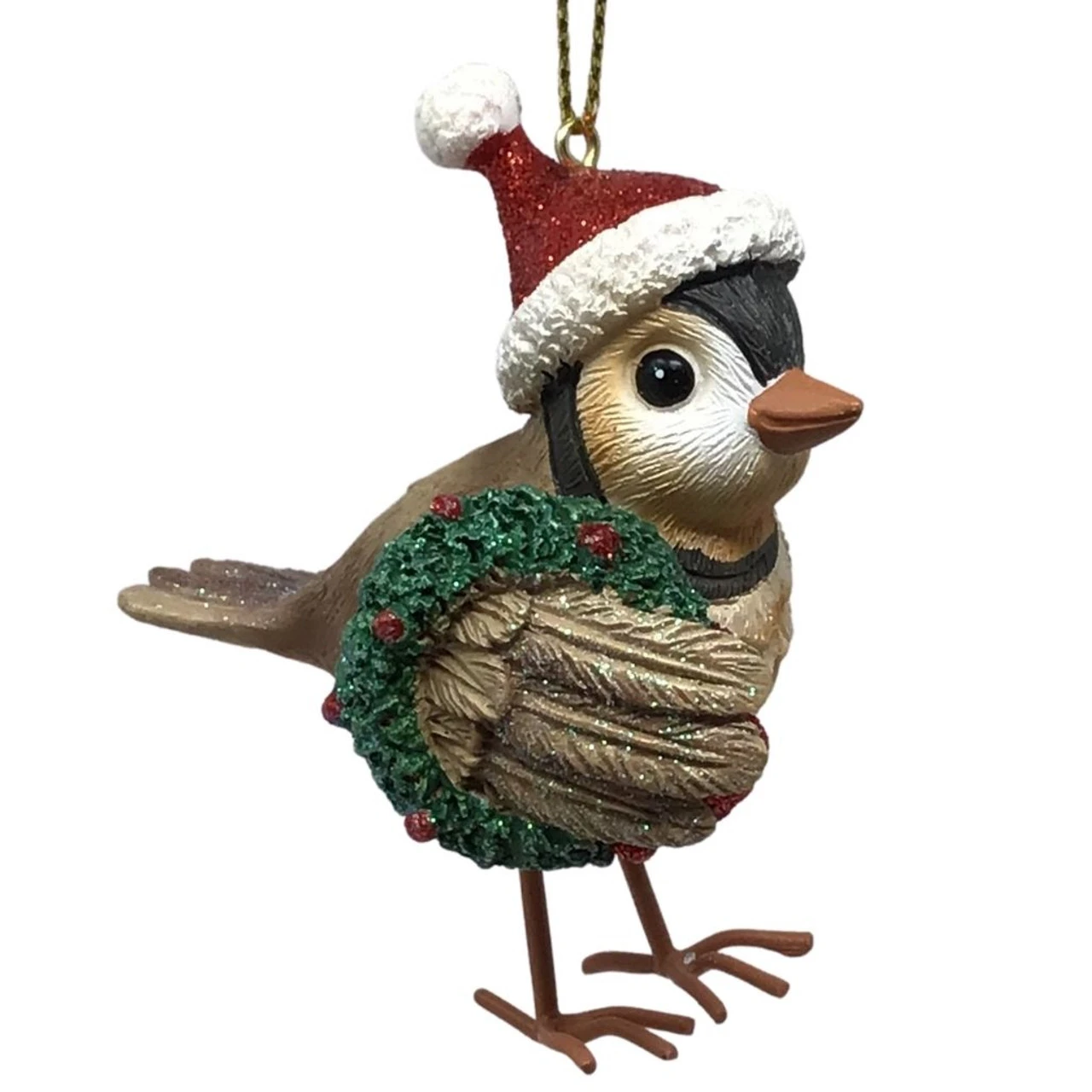 Kurt Adler Wren With Wreath Ornament 3 Kurt Adler Wren With Wreath Ornament