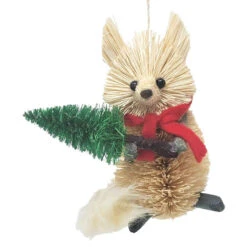 Kurt Adler Buri Fox With Tree Ornament