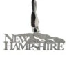 Silver New Hampshire Mountains Ornament