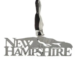 Silver New Hampshire Mountains Ornament
