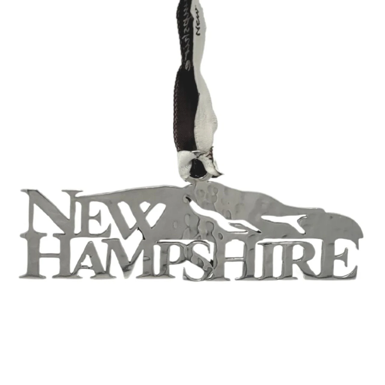 Silver New Hampshire Mountains Ornament 3 Silver New Hampshire Mountains Ornament