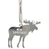 Silver New Hampshire Moose Ornament -Ornaments Shop 010792 Silver New Hampshire Moose Ornament 13176.1665084509