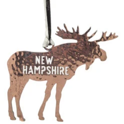 Copper New Hampshire Moose Ornament