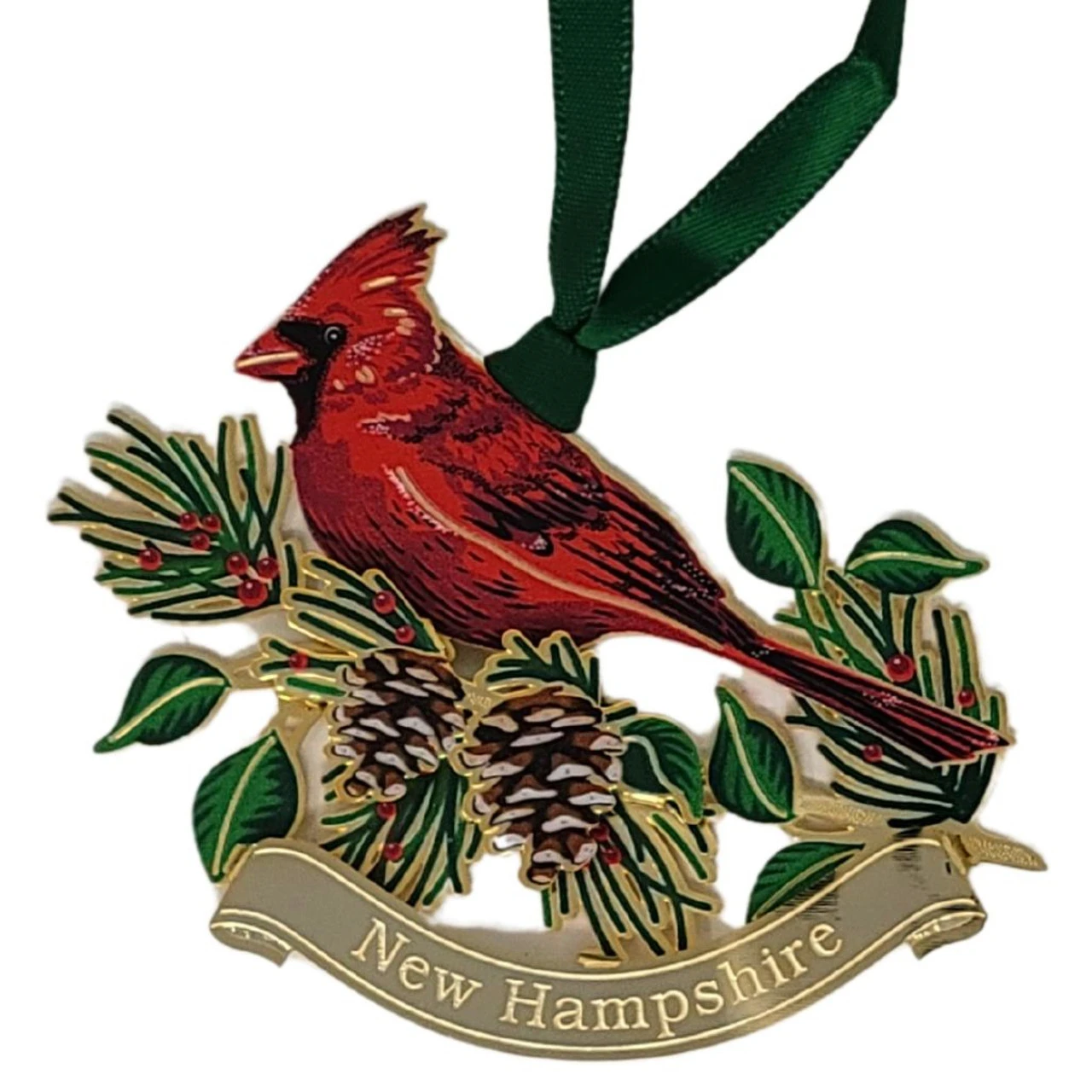 Cardinal New Hampshire Ornament 3 Cardinal New Hampshire Ornament