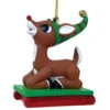 Rudolph Sledding Ornament 1 Rudolph Sledding Ornament -Ornaments Shop 011976 Rudolph Sledding Ornament 56025.1659013903