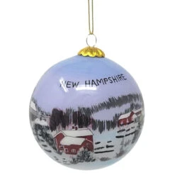 New Hampshire Winter Village Ornament