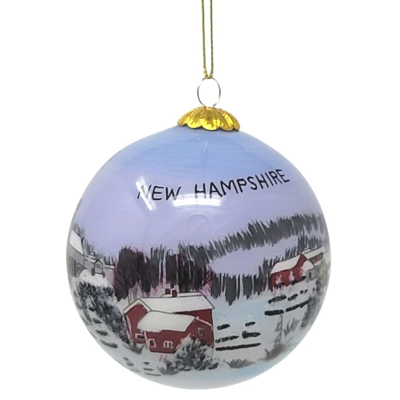 New Hampshire Winter Village Ornament 3 New Hampshire Winter Village Ornament