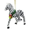 Kurt Adler Holiday Zebra Ornament