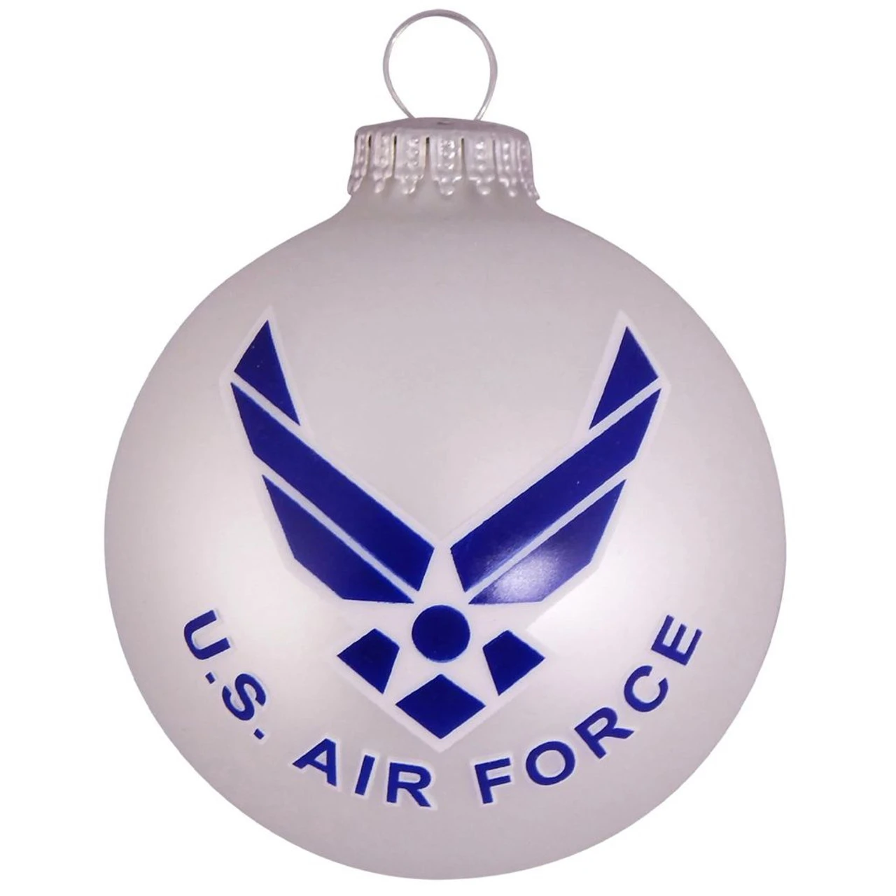 US Air Force Logo And Hymn Glass Ornament - Image 2