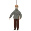 SILK ROAD BAZAAR ERNEST HEMINGWAY HANDMADE FELT ORNAMENT -Ornaments Shop 013510 SILK ROAD BAZAAR ERNEST HEMINGWAY HANDMADE FELT ORNAMENT 30619.1663084892