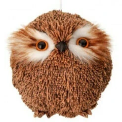 Faux Fur Owl Ornament