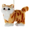 Kurt Adler Plush Orange Tabby Cat Ornament -Ornaments Shop 014762A 34471.1653764841
