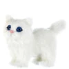 Kurt Adler Plush White Cat Ornament