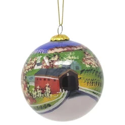 New Hampshire Covered Bridge Ornament 7 New Hampshire Covered Bridge Ornament -Ornaments Shop 015090 New Hampshire Covered Bridge Ornament 3 42201.1665147627