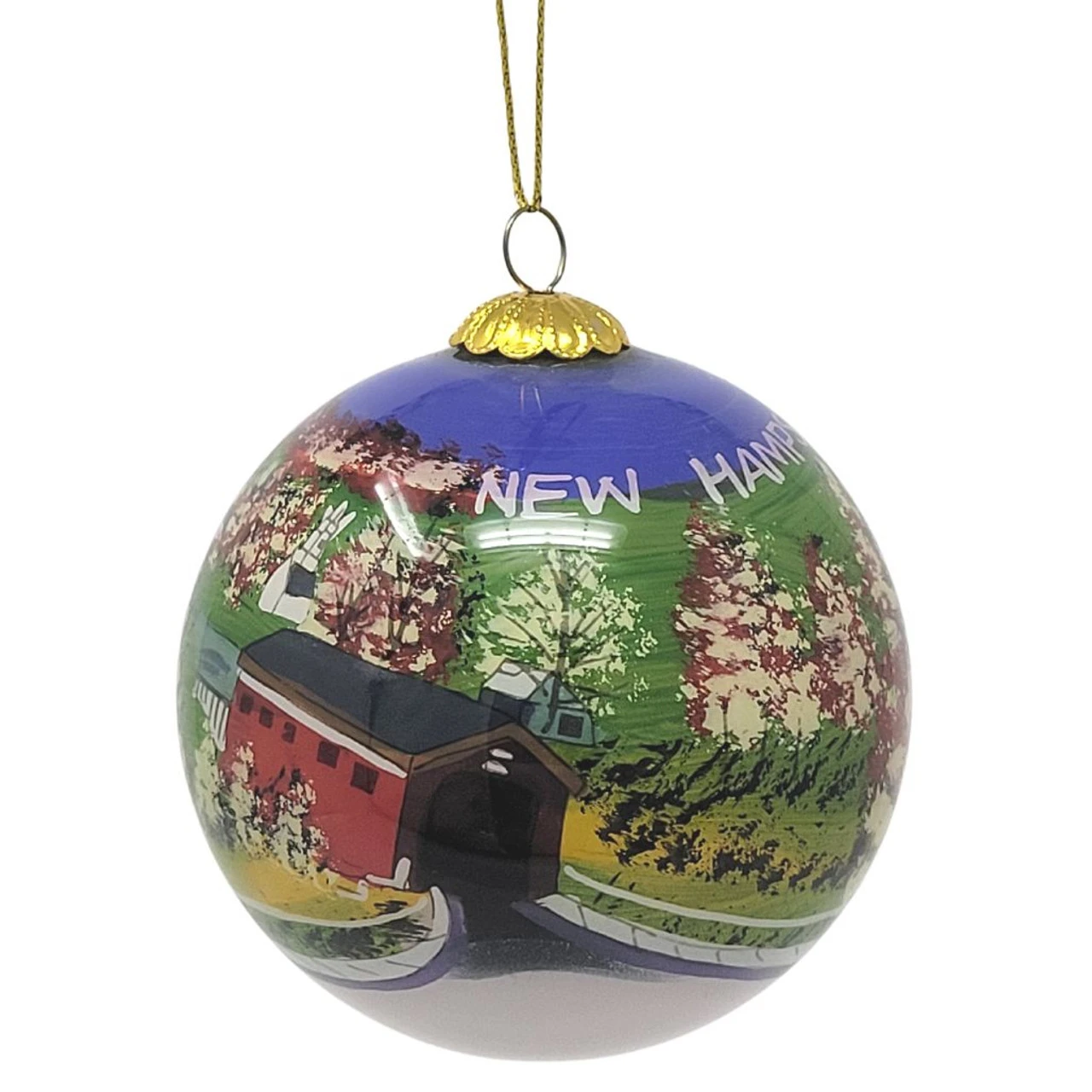 New Hampshire Covered Bridge Ornament 3 New Hampshire Covered Bridge Ornament