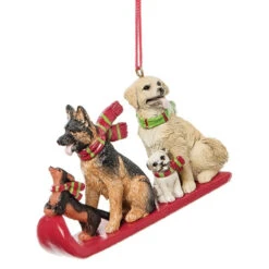 Sledding Dogs Ornament
