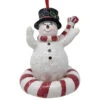 Snowman Tubing Ornament -Ornaments Shop 017019A Snowman Tubing Ornament 66775.1654199451