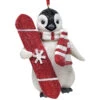 Penguin With Snowboard Ornament -Ornaments Shop 017020A Penguin With Snowboard Ornament 29929.1654099223