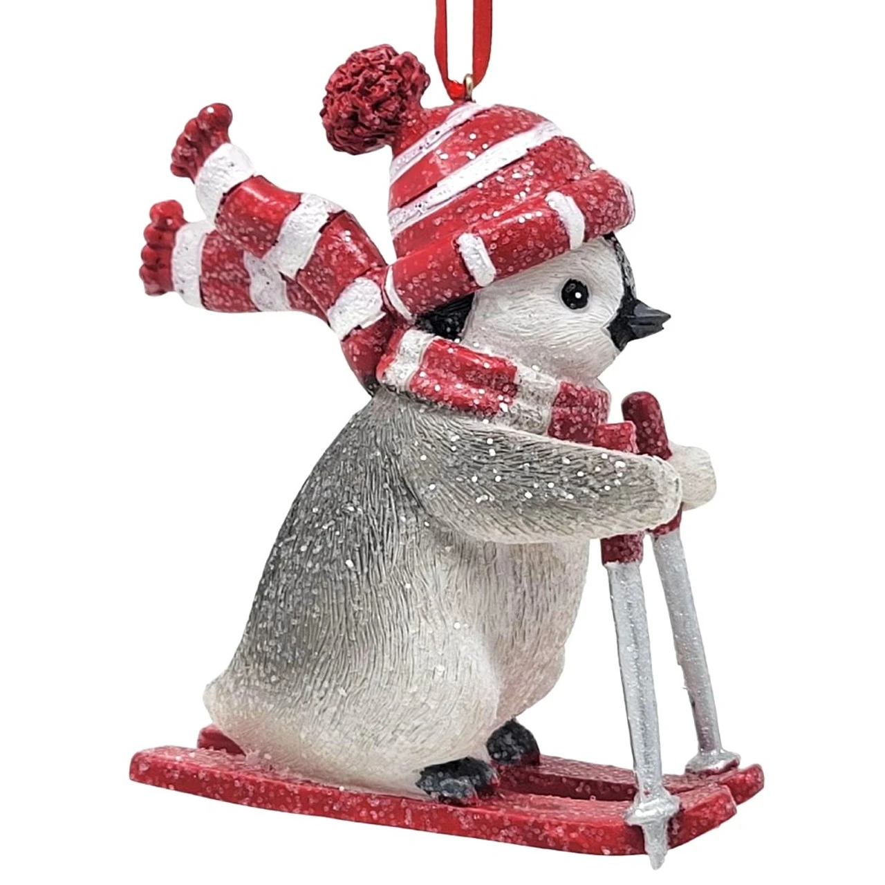Penguin Skiing Ornament 3 Penguin Skiing Ornament