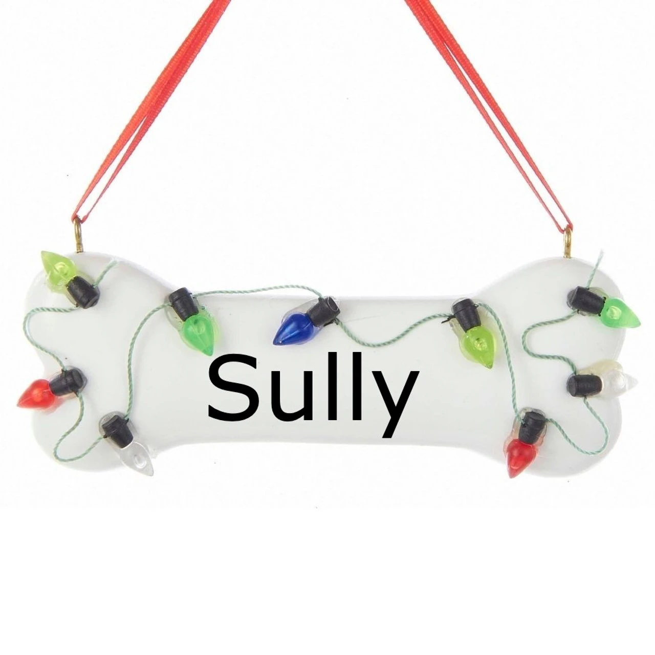 Kurt Adler Personalized Dog Bone With C7 Lights Ornament 4 Kurt Adler Personalized Dog Bone With C7 Lights Ornament - Image 2