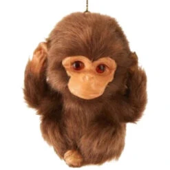 Kurt Adler Furry Baby Monkey Ornament