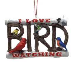 Kurt Adler I Love Bird Watching Ornament