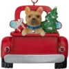 Kurt Adler Personalized French Bulldog In Back Of Truck Ornament -Ornaments Shop 019412 Personalized French Bulldog In Back Of Truck Ornament 39340.1650385057