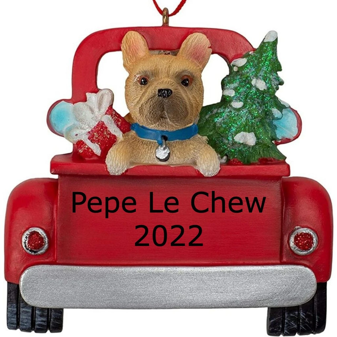 Kurt Adler Personalized French Bulldog In Back Of Truck Ornament 4 Kurt Adler Personalized French Bulldog In Back Of Truck Ornament - Image 2