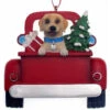 Kurt Adler Personalized Yellow Labrador In Back Of Truck Ornament -Ornaments Shop 019431 Personalized Yellow Labrador In Back Of Truck Ornament 65997.1650390138