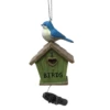 Green Bird House With Bluebird Ornament
