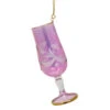 Small Pink Wine Glass Etched Glass Ornament -Ornaments Shop 040367C 1 26175.1691776427