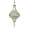 Light Green And Gold Rounded Diamond Glass Ornament -Ornaments Shop 040856B 95545.1691777710
