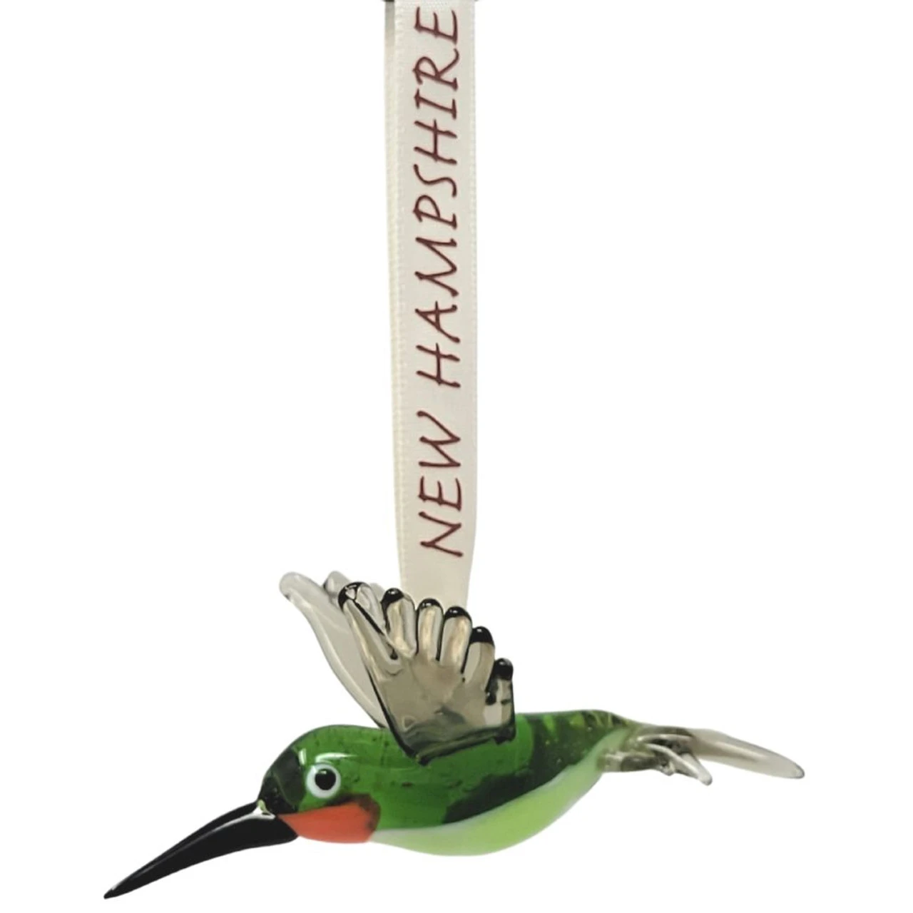 Hand Blown Glass New Hampshire Hummingbird Ornament 3 Hand Blown Glass New Hampshire Hummingbird Ornament