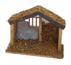 Kurt Adler 11" Medium Wood Stable