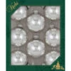 Set Of 8 Bright Silver Glass Ornaments -Ornaments Shop 100121 Set of 8 Bright Silver Glass Ornaments 45737.1666632290
