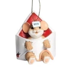 5" 2023 Annual Ornament Envelop From Charming Tails