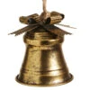 Distressed Gold Bell Christmas Tree Ornament