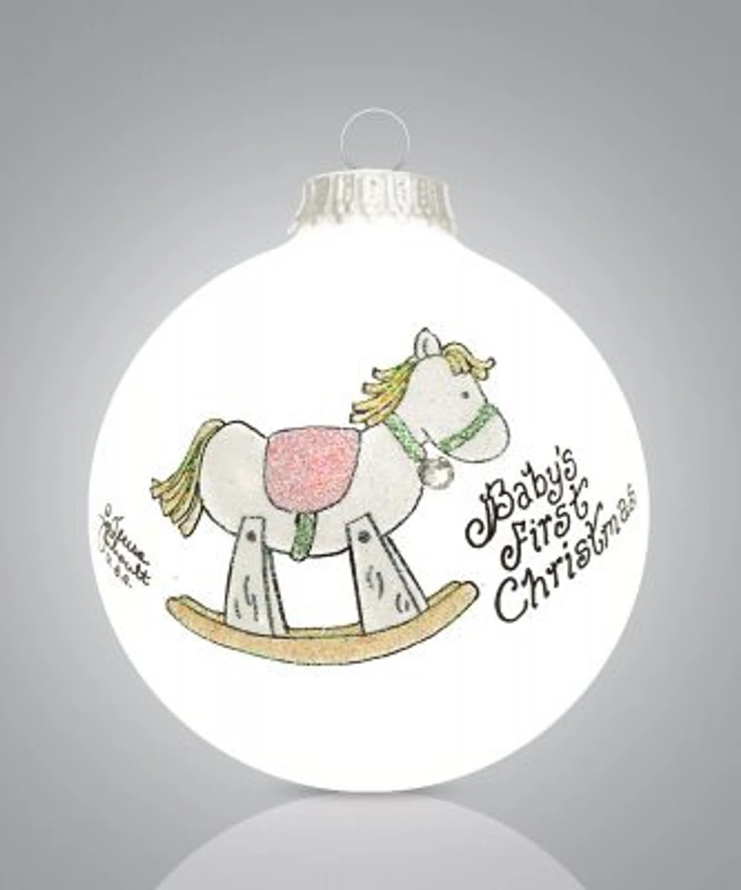 Heart Gifts By Teresa - Pink Rocking Horse Ornament 4 Heart Gifts By Teresa - Pink Rocking Horse Ornament - Image 2