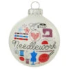 Needlework 3 Inch White Glass Ornament -Ornaments Shop 1220788 web 1.default 87396.1635855840