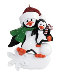 Personalized Penguin Parent Ornament