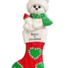 Personalized Baby Polar Bear Stocking Ornament 1 Personalized Baby Polar Bear Stocking Ornament -Ornaments Shop 1236R 41860.1636195008