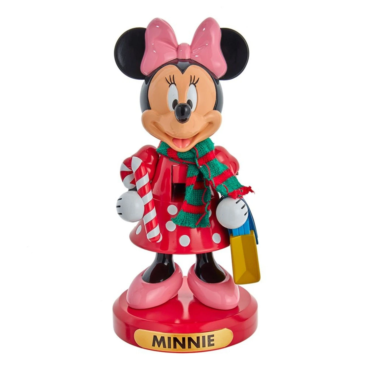 Kurt Adler Disney Minnie Mouse With Candy Cane Nutcracker 3 Kurt Adler Disney Minnie Mouse With Candy Cane Nutcracker