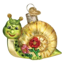 Old World Christmas - Smiley Snail Glass Ornament