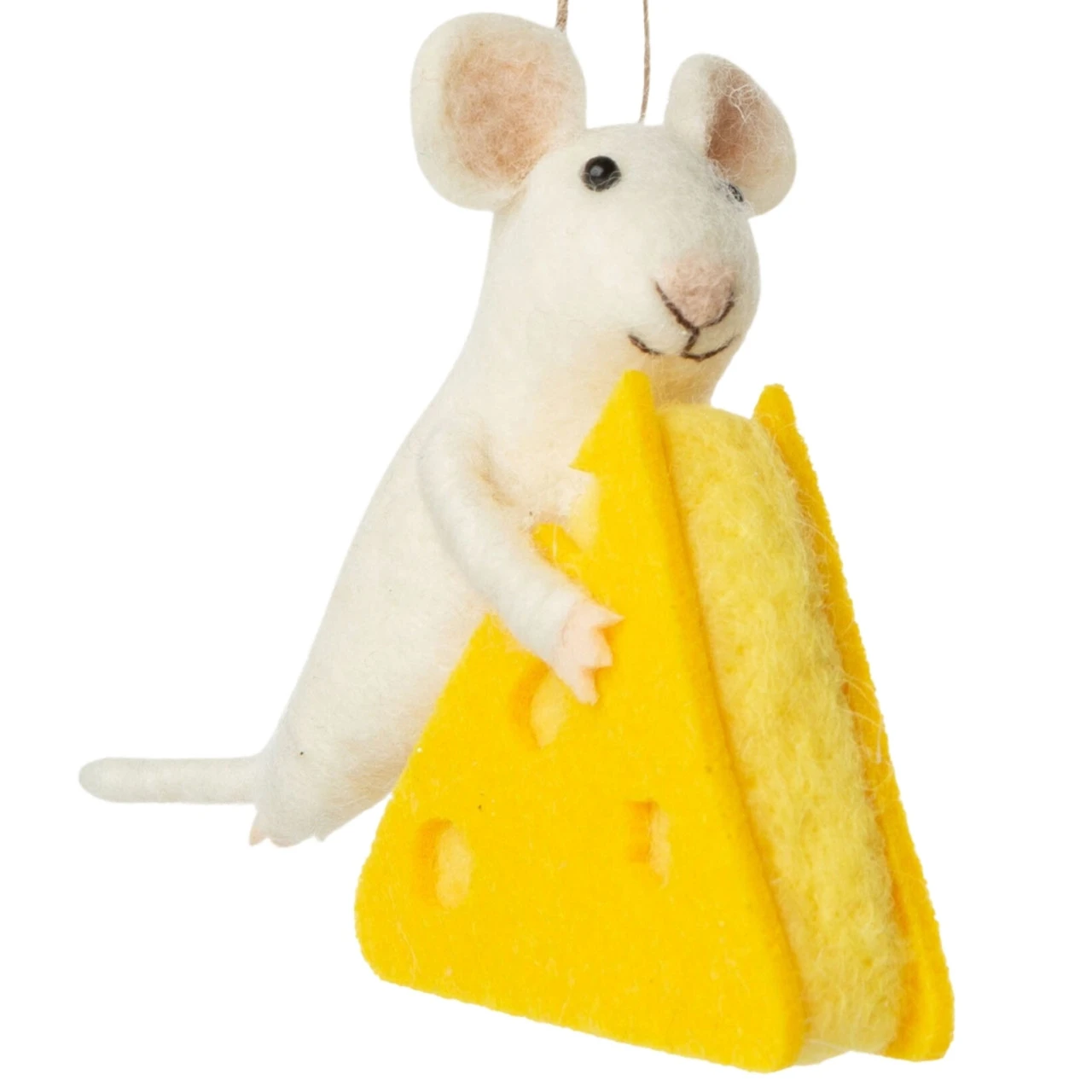 Mouse Holding A Wedge Of Cheese Ornament 3 Mouse Holding A Wedge Of Cheese Ornament
