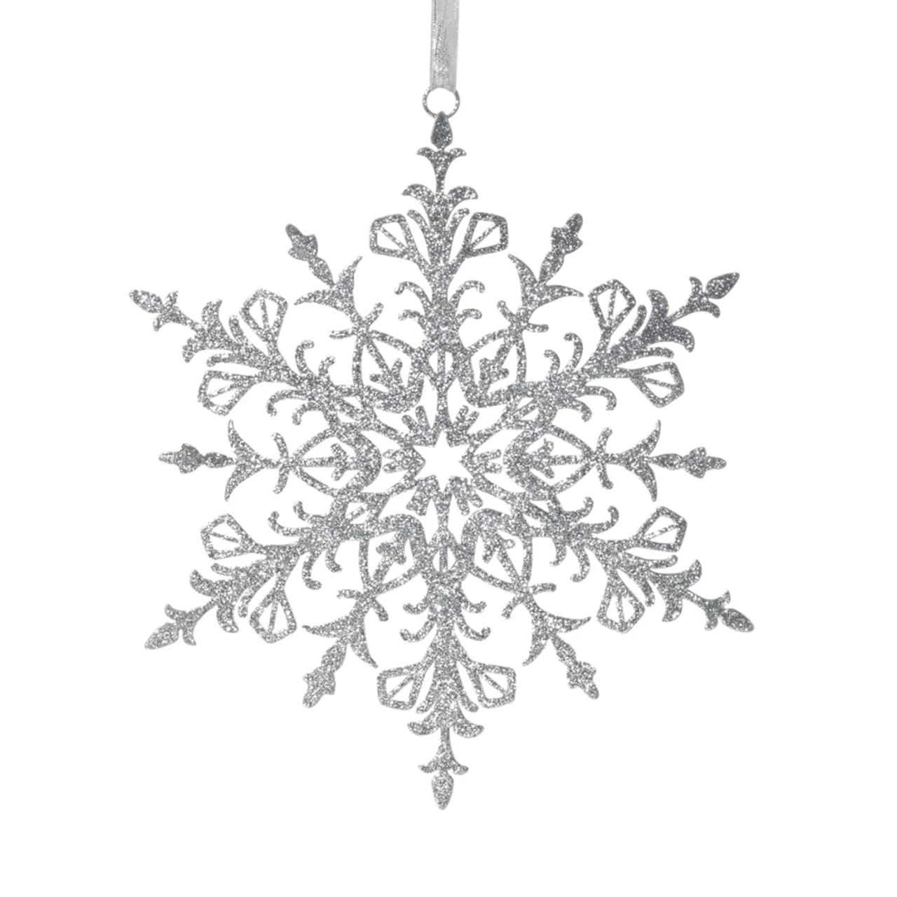Silver Snowflake Ornament 3 Silver Snowflake Ornament