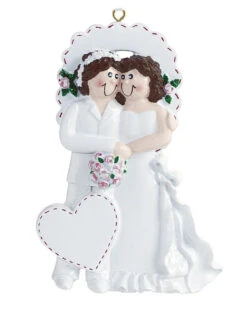 Personalized To Have And To Hold Female Couple Wedding Ornament